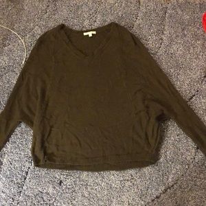 AE army green sweater